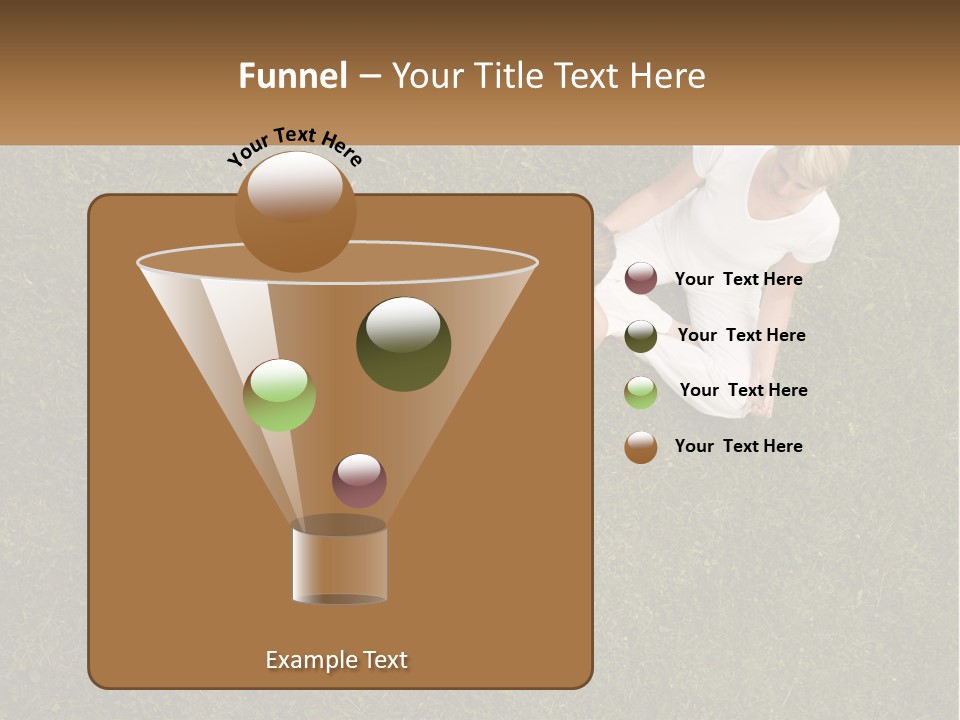 Woman Relaxation Person PowerPoint Template