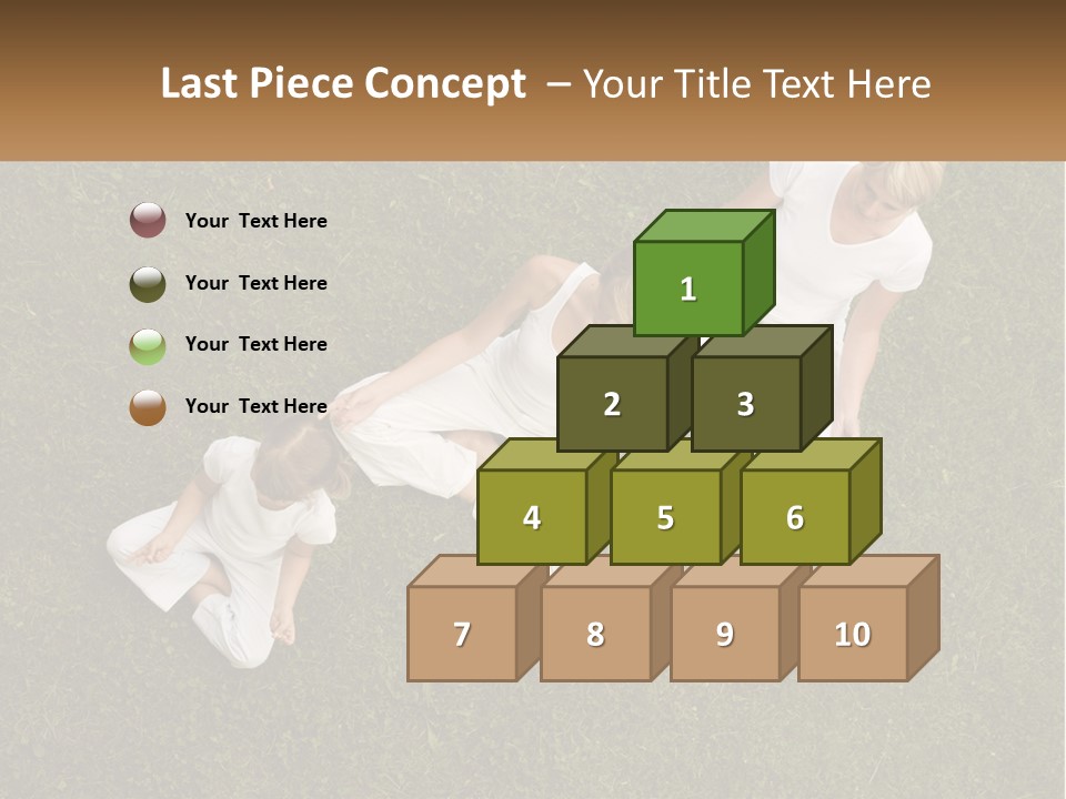 Woman Relaxation Person PowerPoint Template