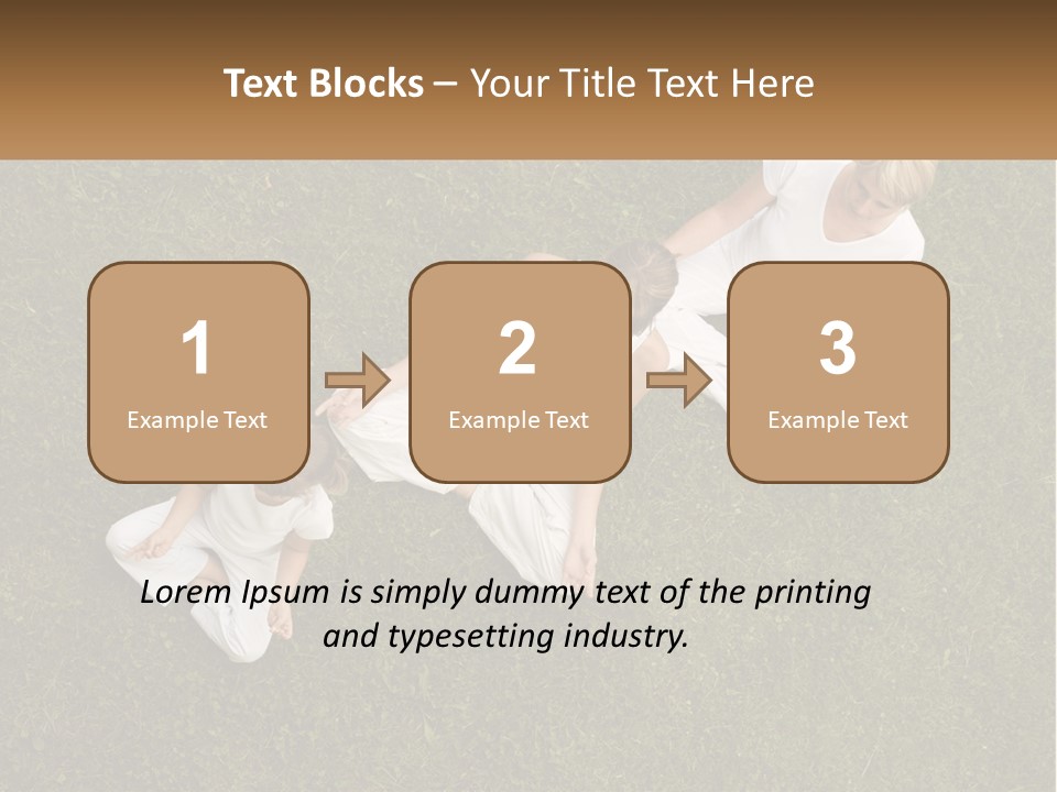 Woman Relaxation Person PowerPoint Template