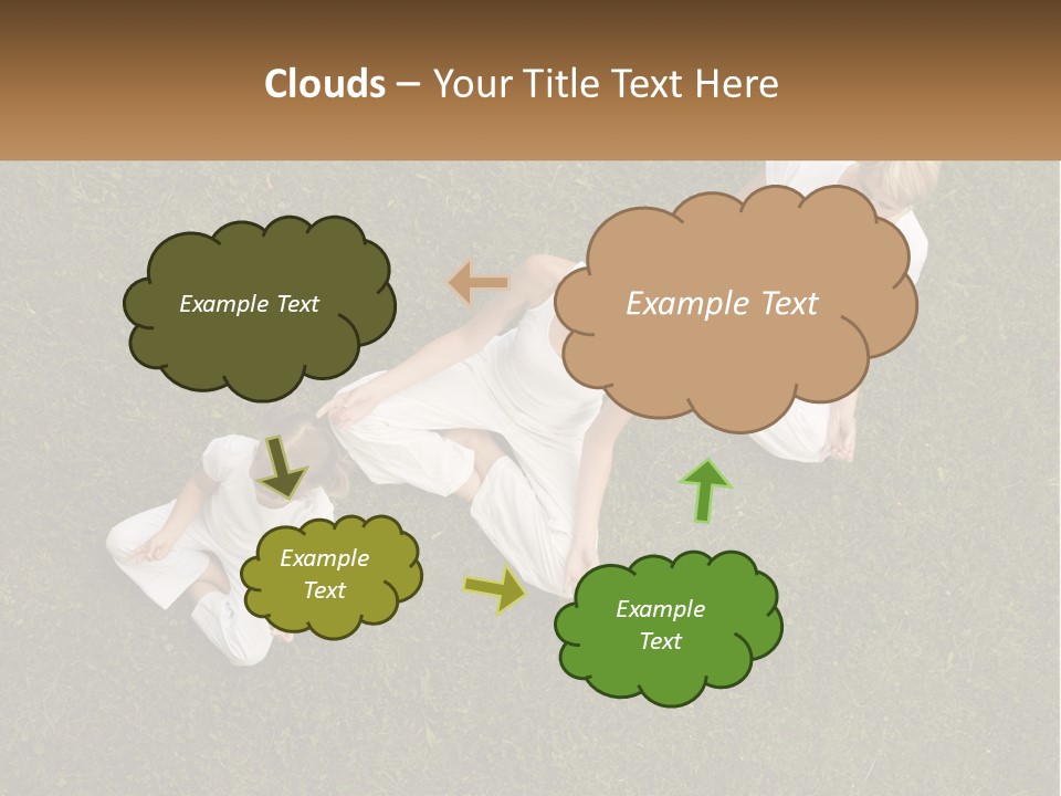 Woman Relaxation Person PowerPoint Template
