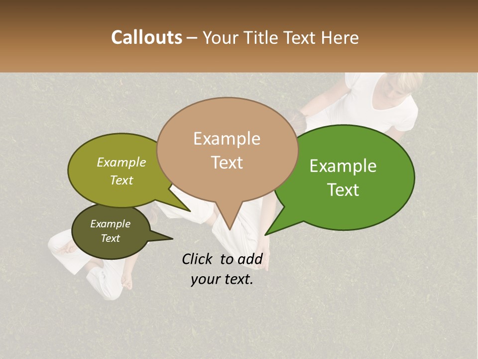 Woman Relaxation Person PowerPoint Template