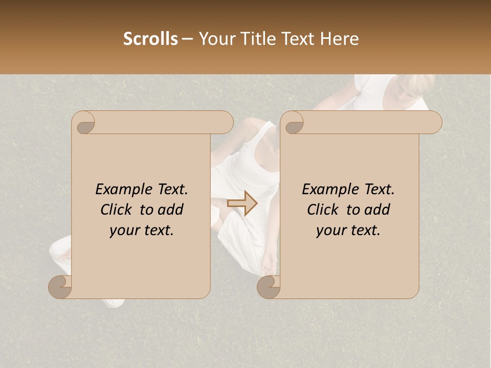 Woman Relaxation Person PowerPoint Template