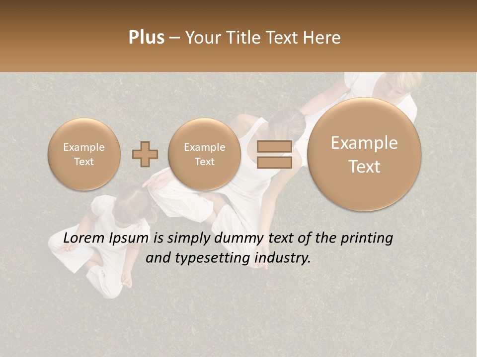 Woman Relaxation Person PowerPoint Template