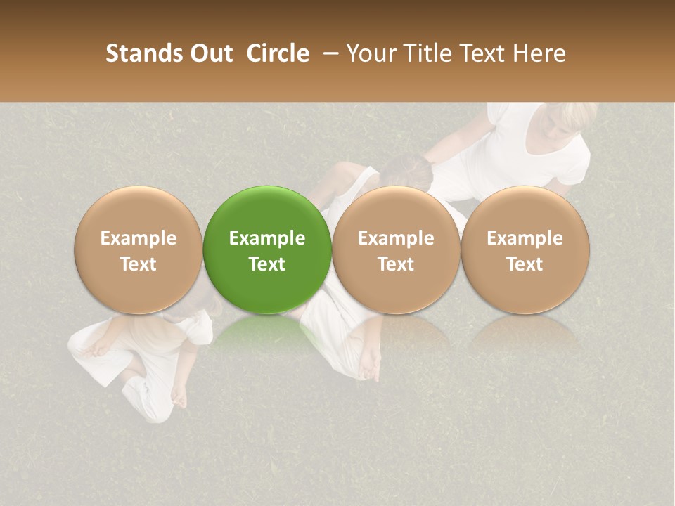 Woman Relaxation Person PowerPoint Template