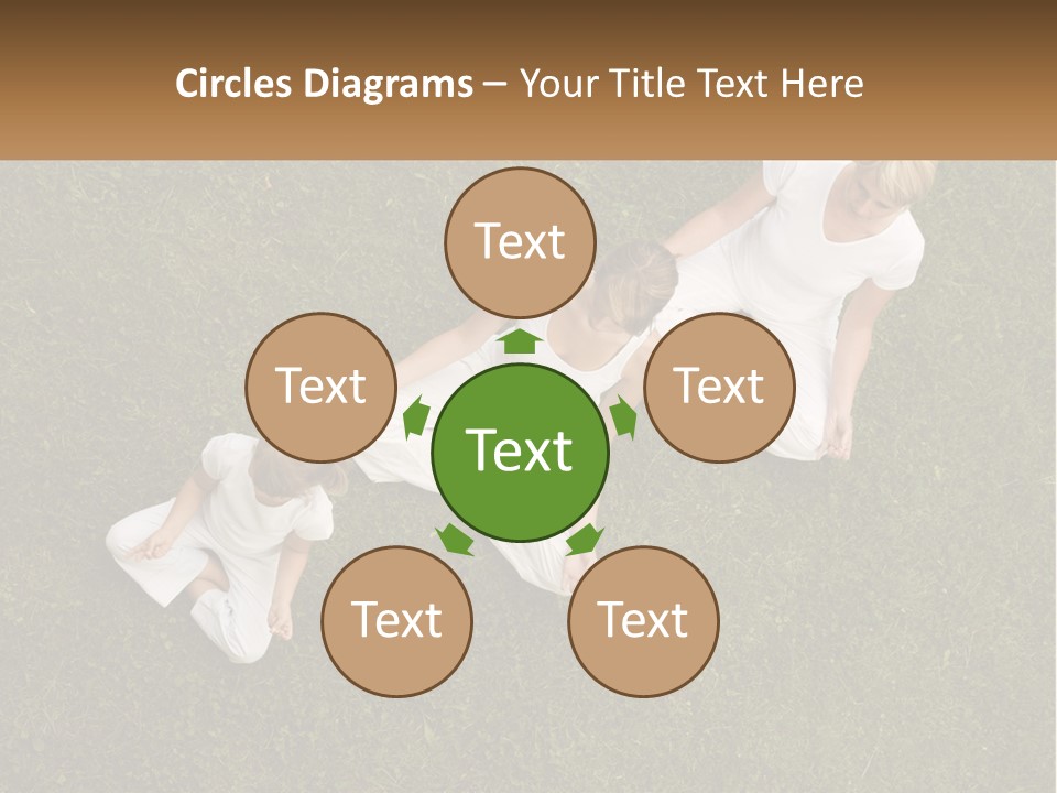 Woman Relaxation Person PowerPoint Template