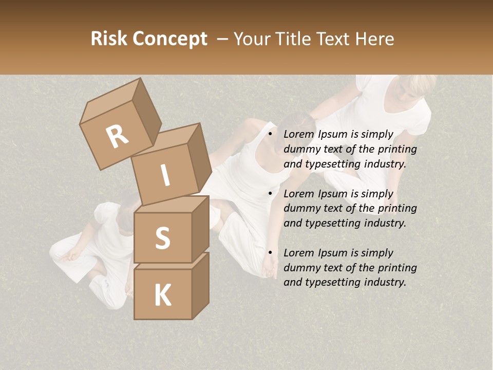 Woman Relaxation Person PowerPoint Template