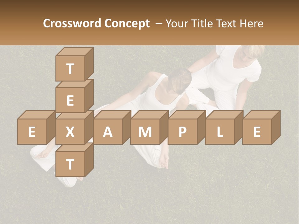 Woman Relaxation Person PowerPoint Template