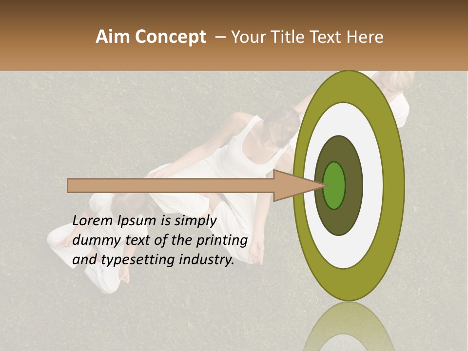 Woman Relaxation Person PowerPoint Template