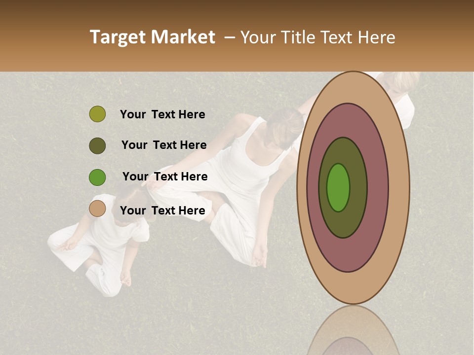 Woman Relaxation Person PowerPoint Template