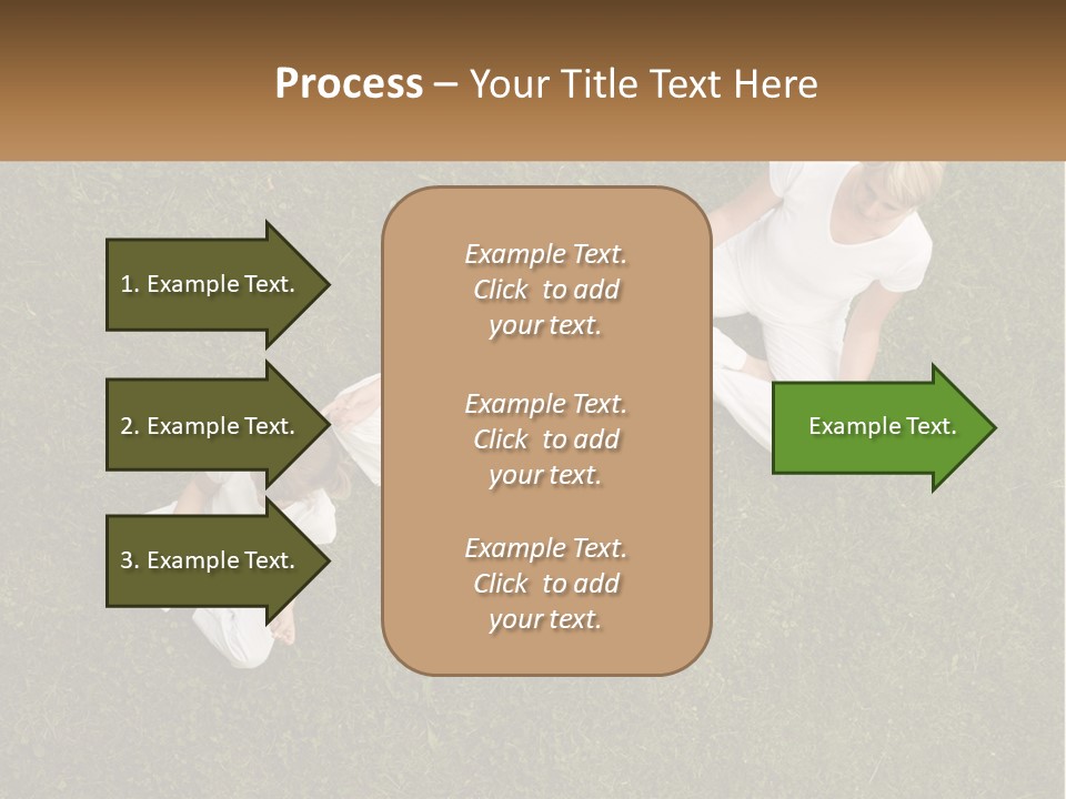 Woman Relaxation Person PowerPoint Template