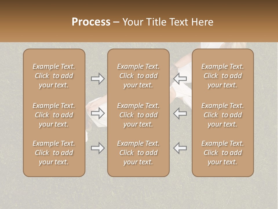 Woman Relaxation Person PowerPoint Template