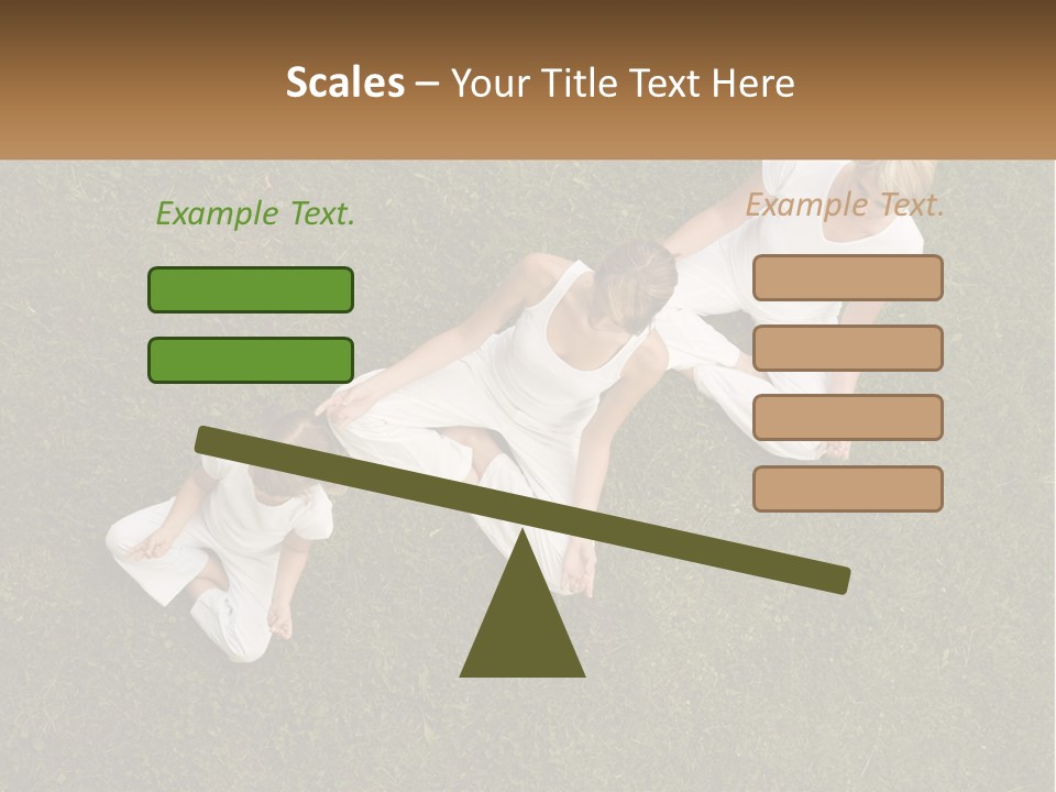 Woman Relaxation Person PowerPoint Template