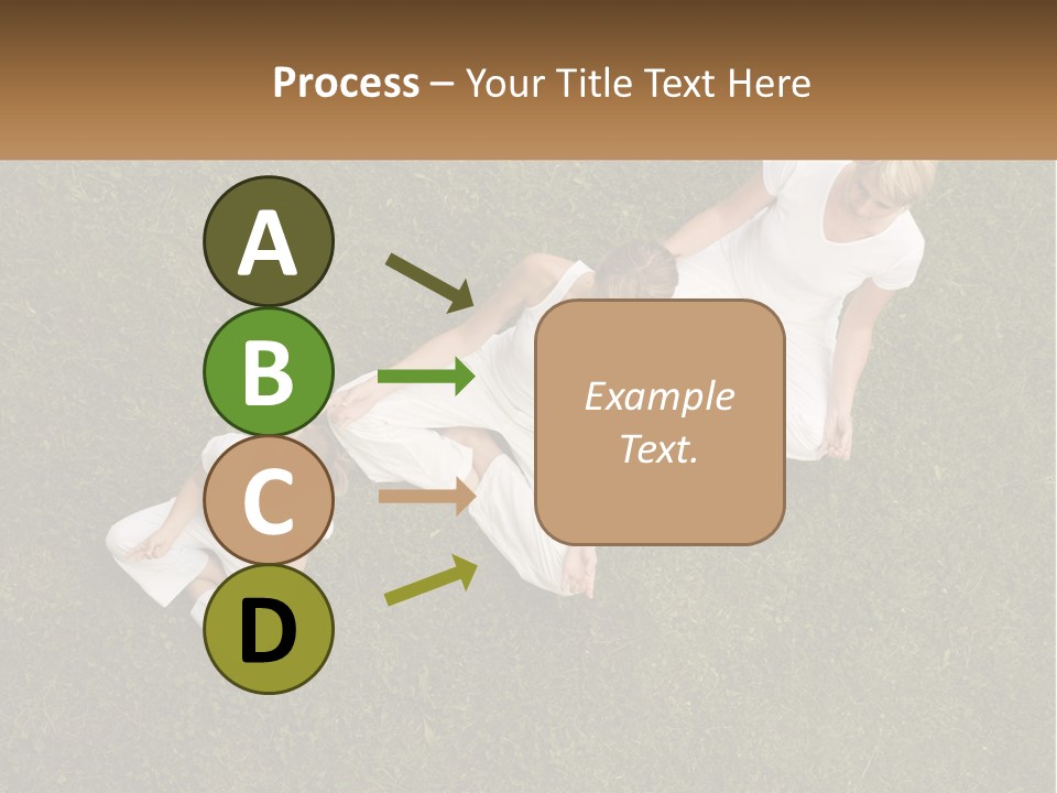 Woman Relaxation Person PowerPoint Template