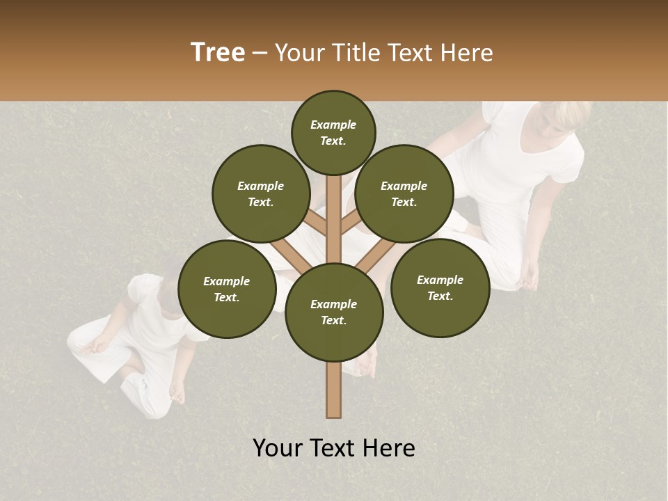 Woman Relaxation Person PowerPoint Template