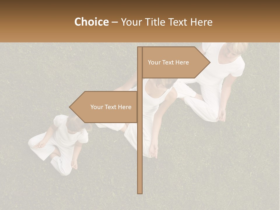 Woman Relaxation Person PowerPoint Template