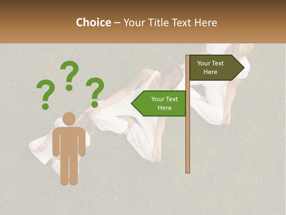 Woman Relaxation Person PowerPoint Template