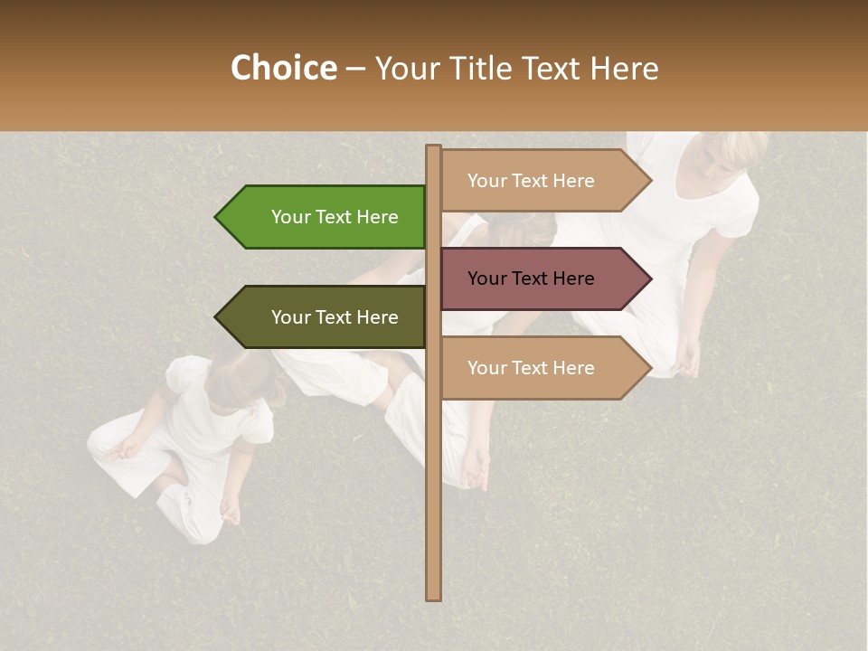 Woman Relaxation Person PowerPoint Template