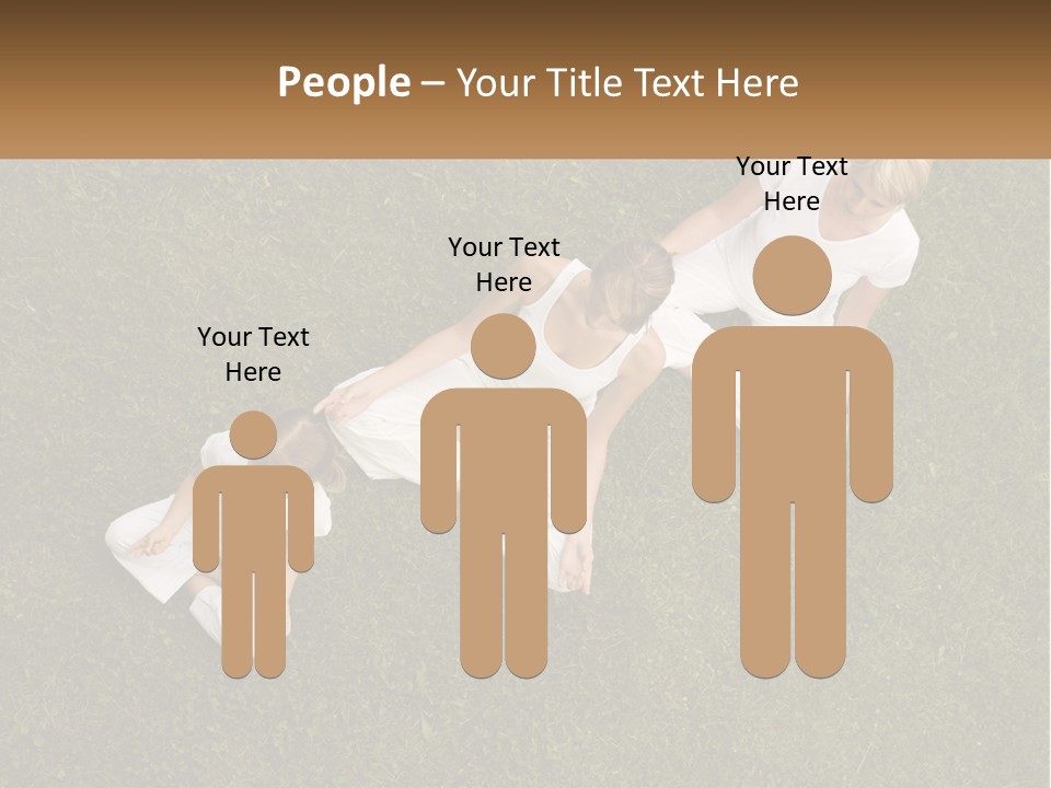 Woman Relaxation Person PowerPoint Template