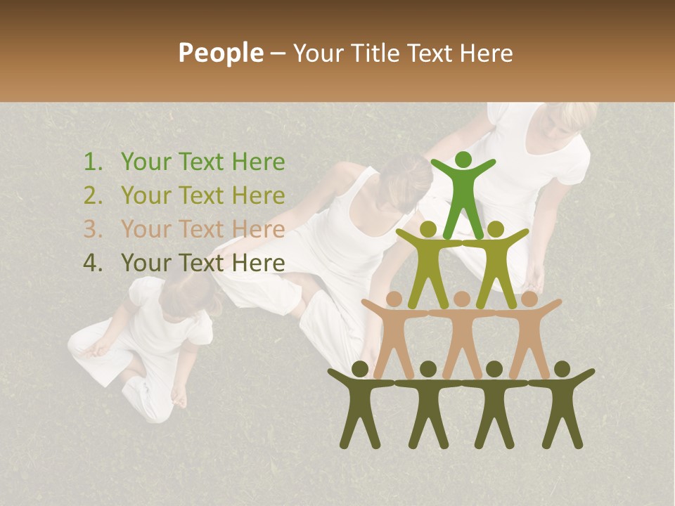 Woman Relaxation Person PowerPoint Template