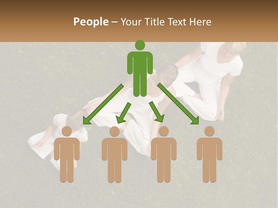 Woman Relaxation Person PowerPoint Template