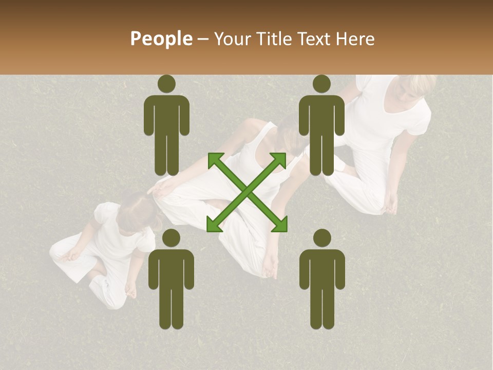 Woman Relaxation Person PowerPoint Template