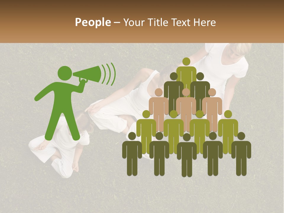 Woman Relaxation Person PowerPoint Template