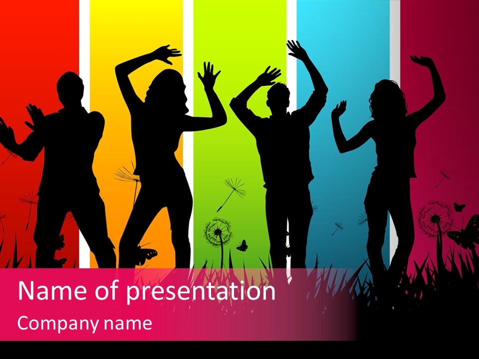Grass Success People PowerPoint Template