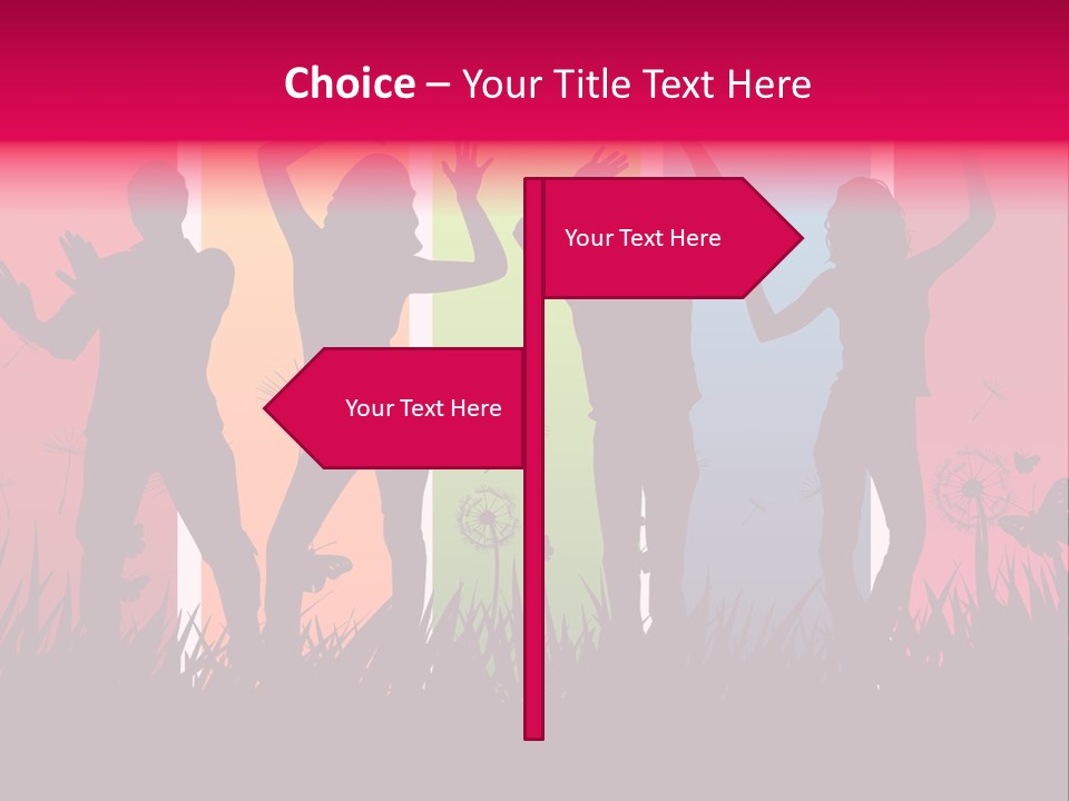 Grass Success People PowerPoint Template