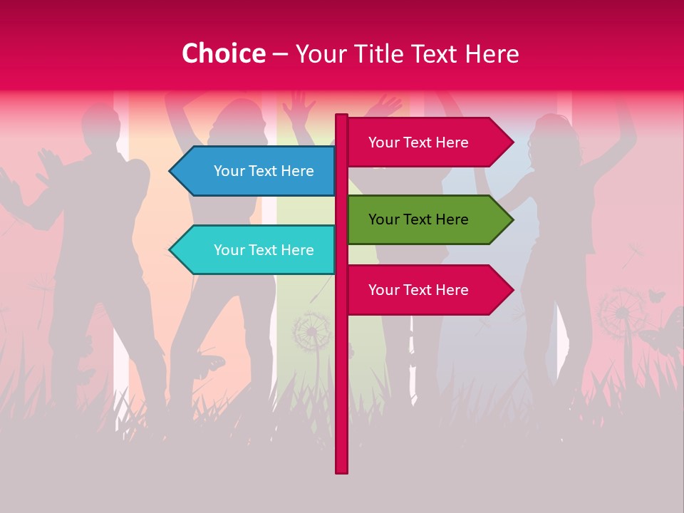 Grass Success People PowerPoint Template