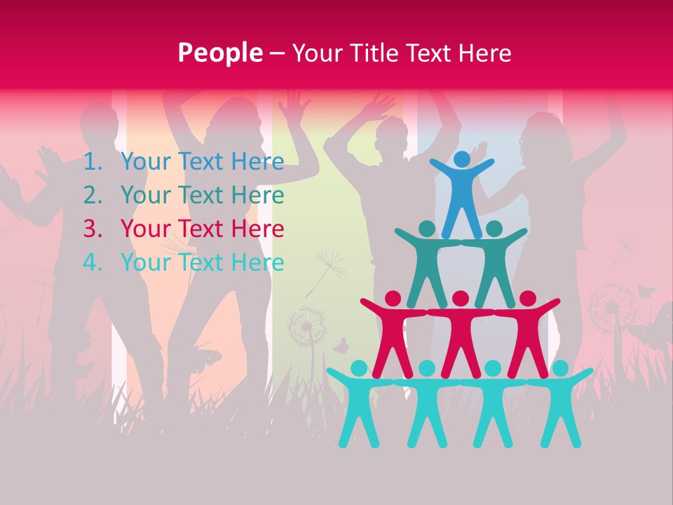 Grass Success People PowerPoint Template