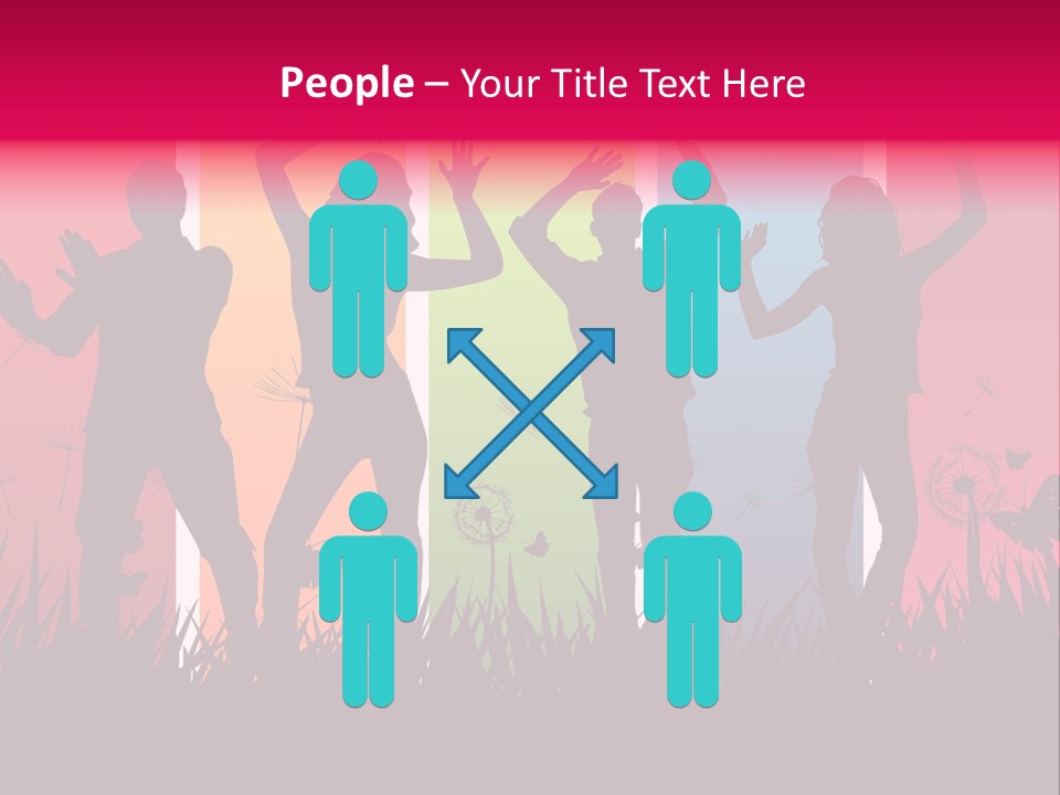 Grass Success People PowerPoint Template