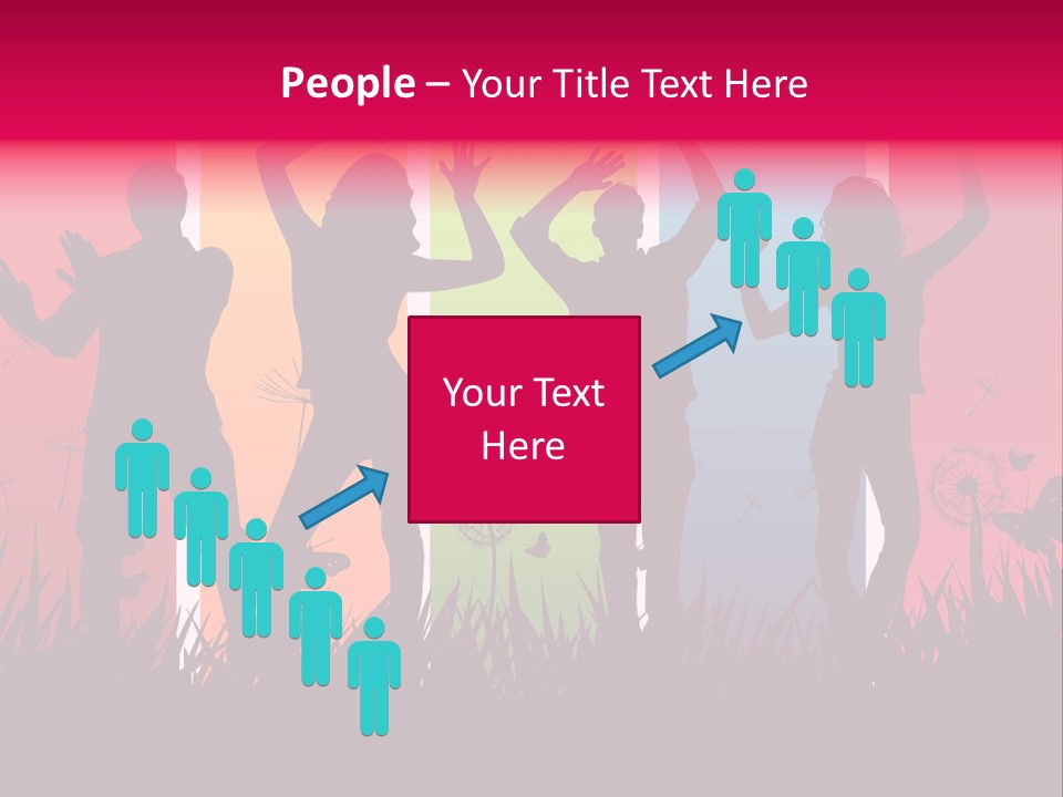 Grass Success People PowerPoint Template