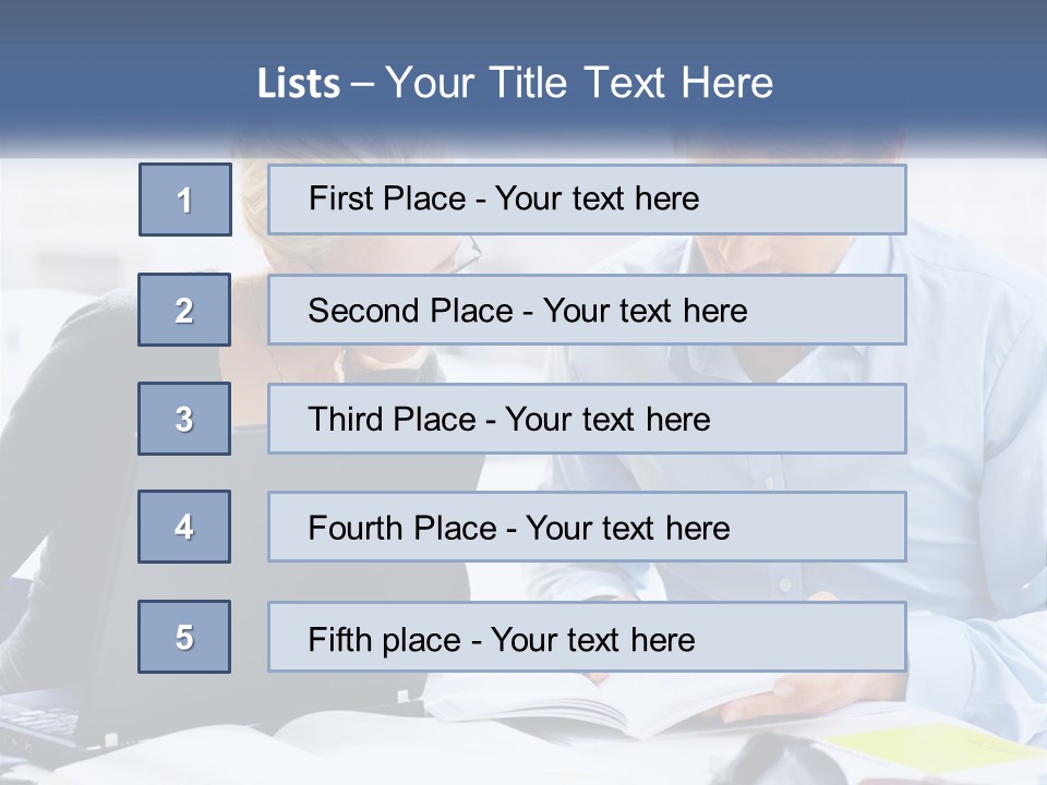 A Man And Woman Looking At A Laptop Screen PowerPoint Template