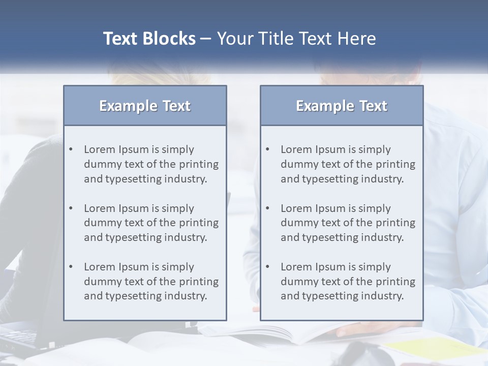 A Man And Woman Looking At A Laptop Screen PowerPoint Template