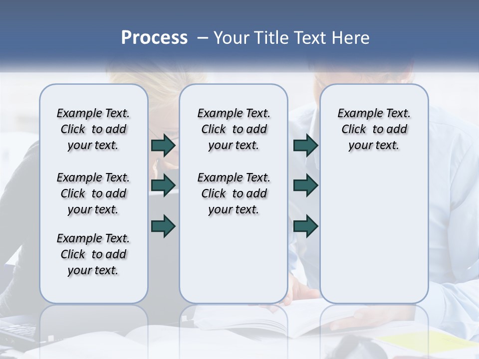 A Man And Woman Looking At A Laptop Screen PowerPoint Template