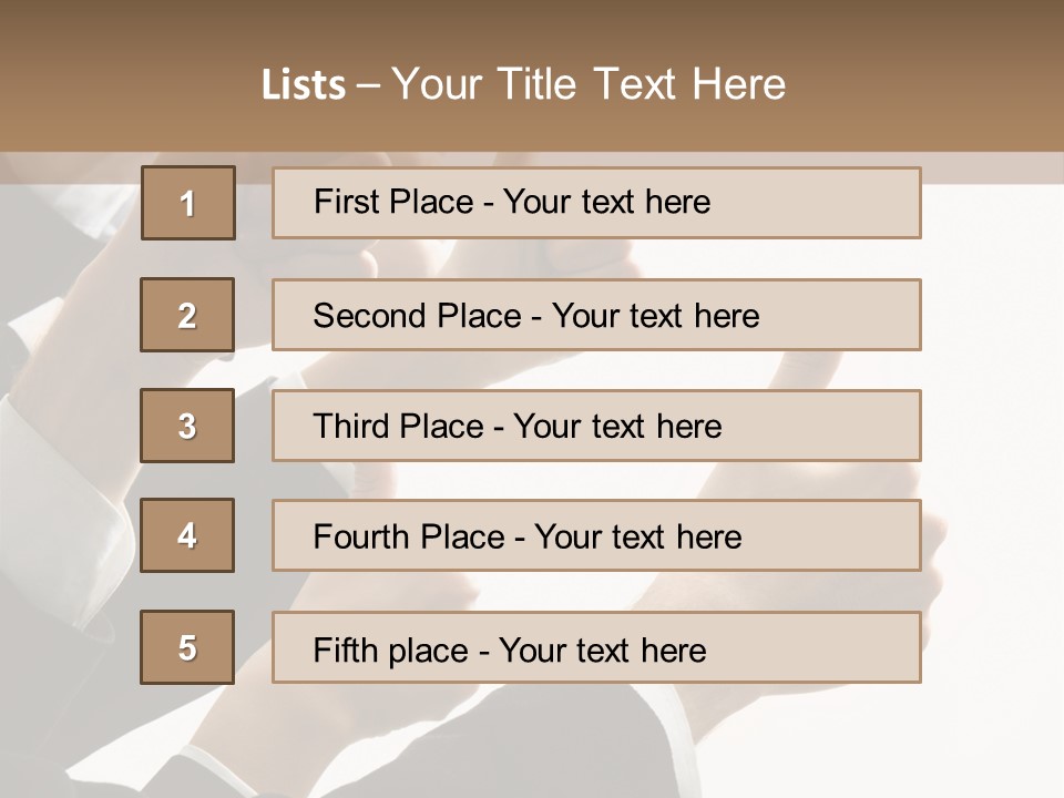 Showing Occupation Leadership PowerPoint Template