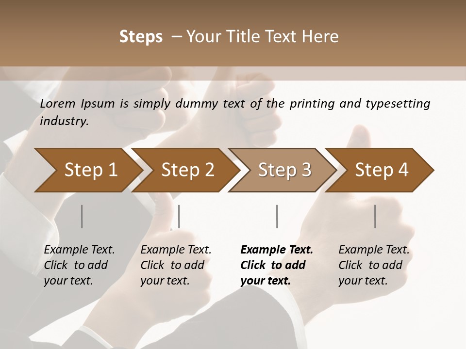 Showing Occupation Leadership PowerPoint Template