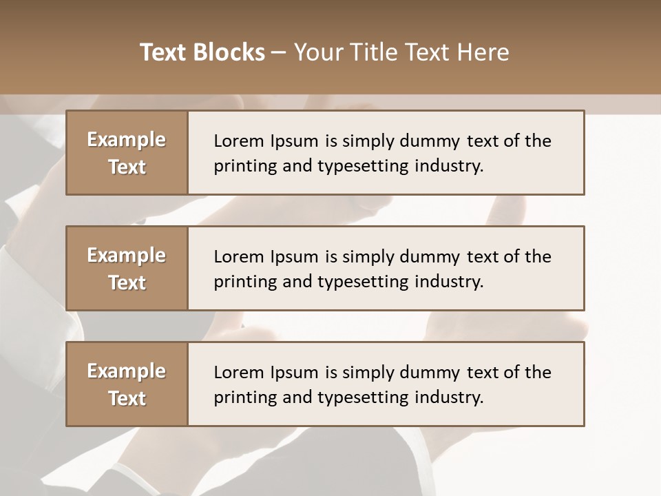 Showing Occupation Leadership PowerPoint Template