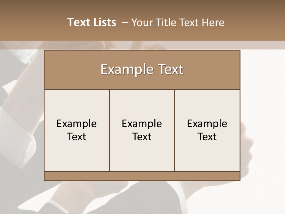 Showing Occupation Leadership PowerPoint Template