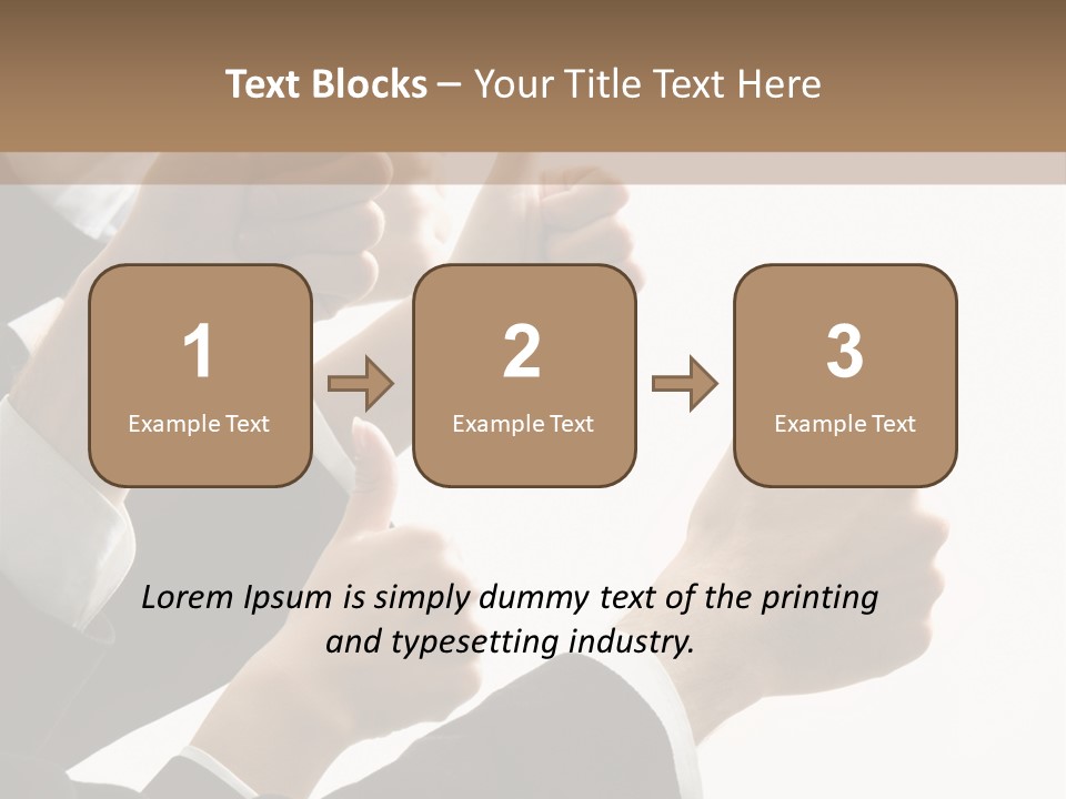 Showing Occupation Leadership PowerPoint Template