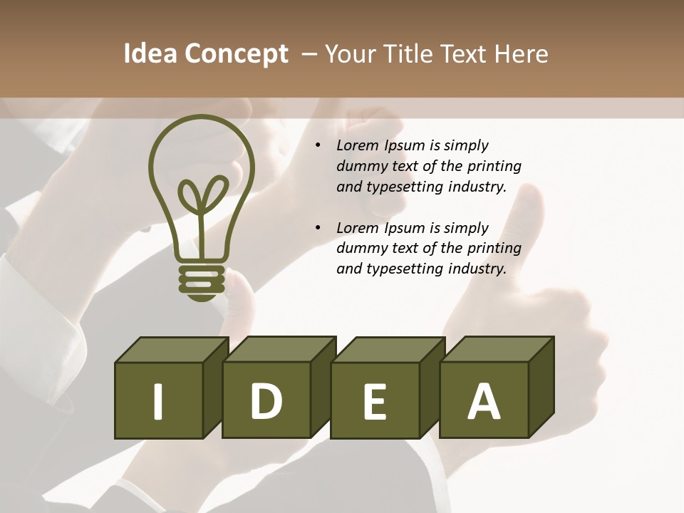 Showing Occupation Leadership PowerPoint Template