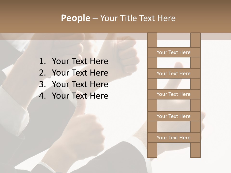 Showing Occupation Leadership PowerPoint Template