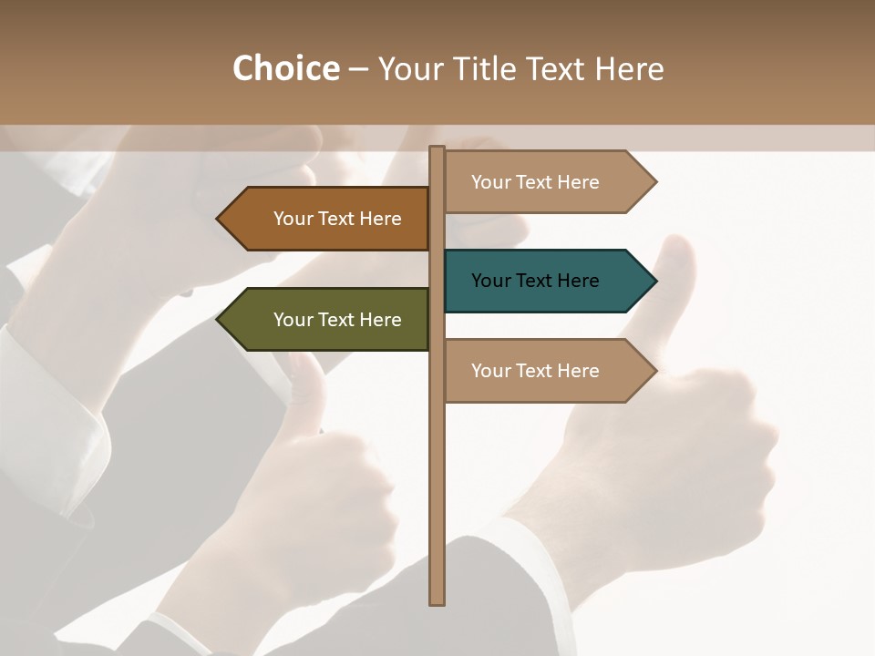 Showing Occupation Leadership PowerPoint Template