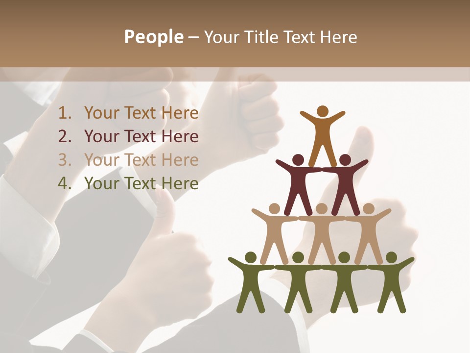 Showing Occupation Leadership PowerPoint Template