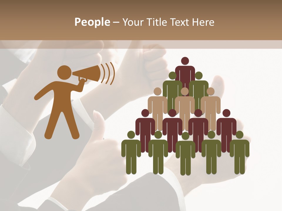 Showing Occupation Leadership PowerPoint Template