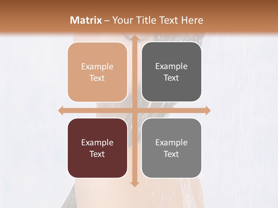 Shampoo Closed Girl PowerPoint Template