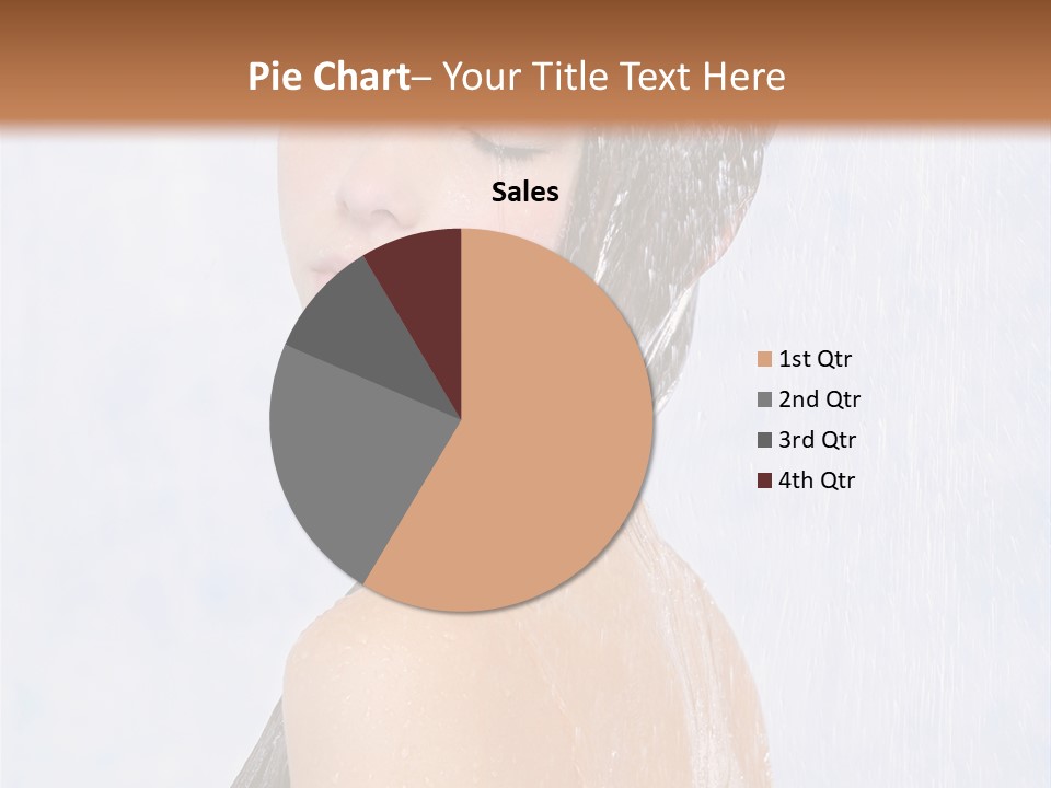 Shampoo Closed Girl PowerPoint Template