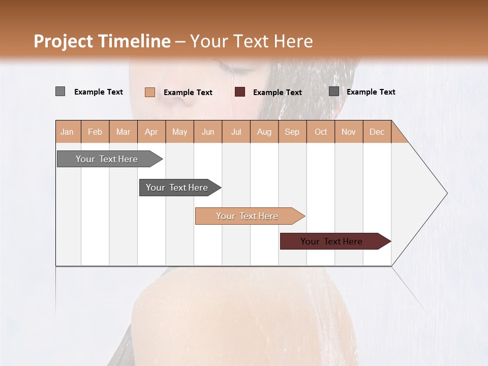 Shampoo Closed Girl PowerPoint Template