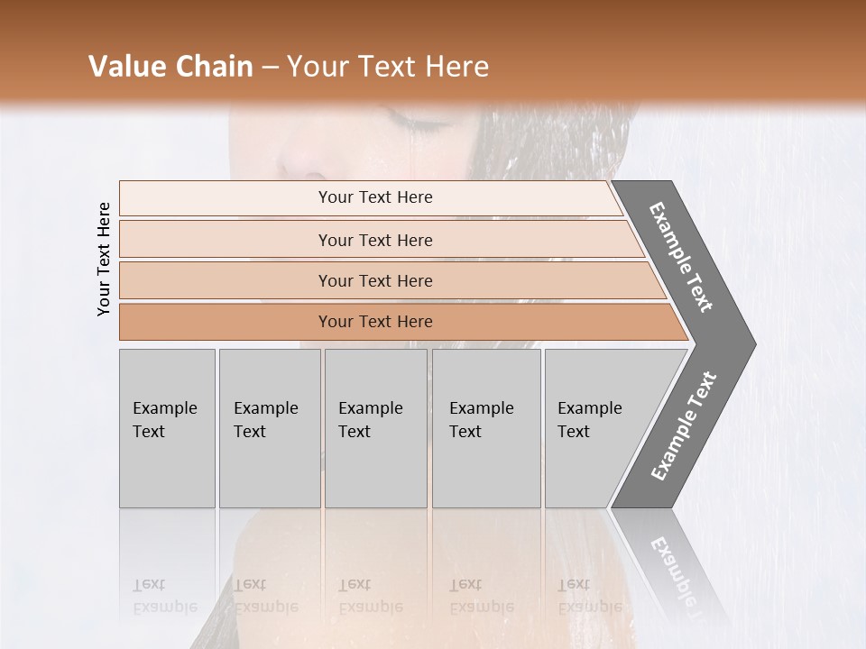 Shampoo Closed Girl PowerPoint Template