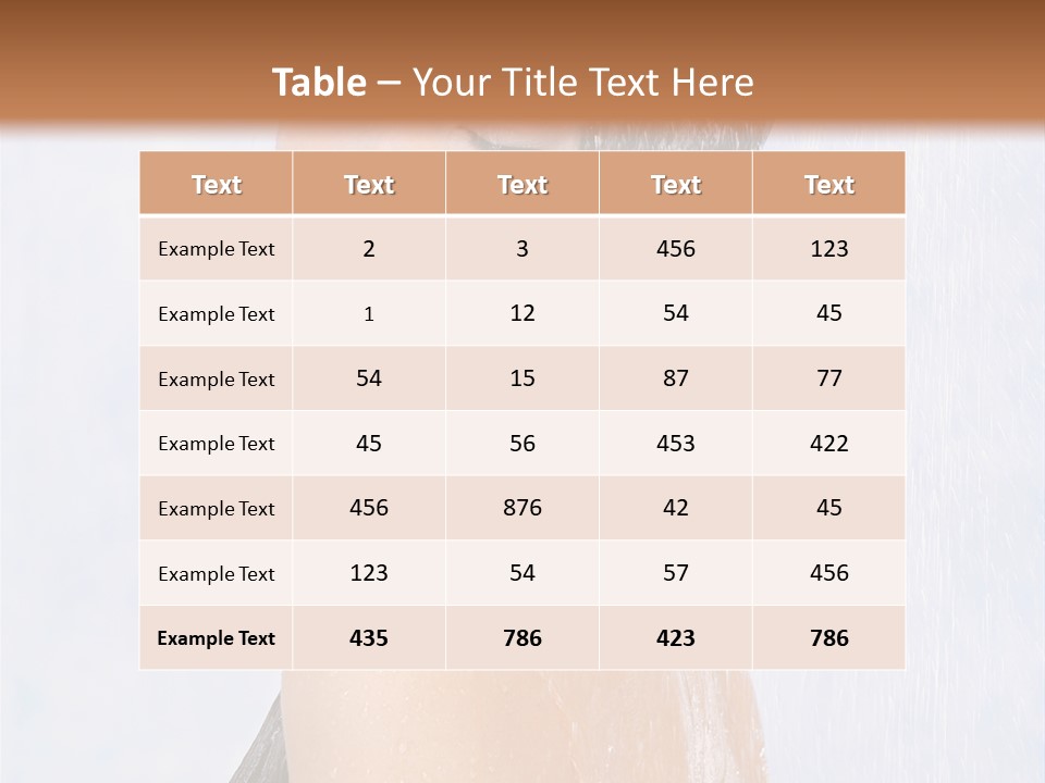 Shampoo Closed Girl PowerPoint Template